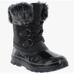 Khombu Reagan Mid Snow Winter Boots with Faux Fur Sz 10M waterproof